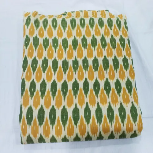 Ikkat Green&Yellow
